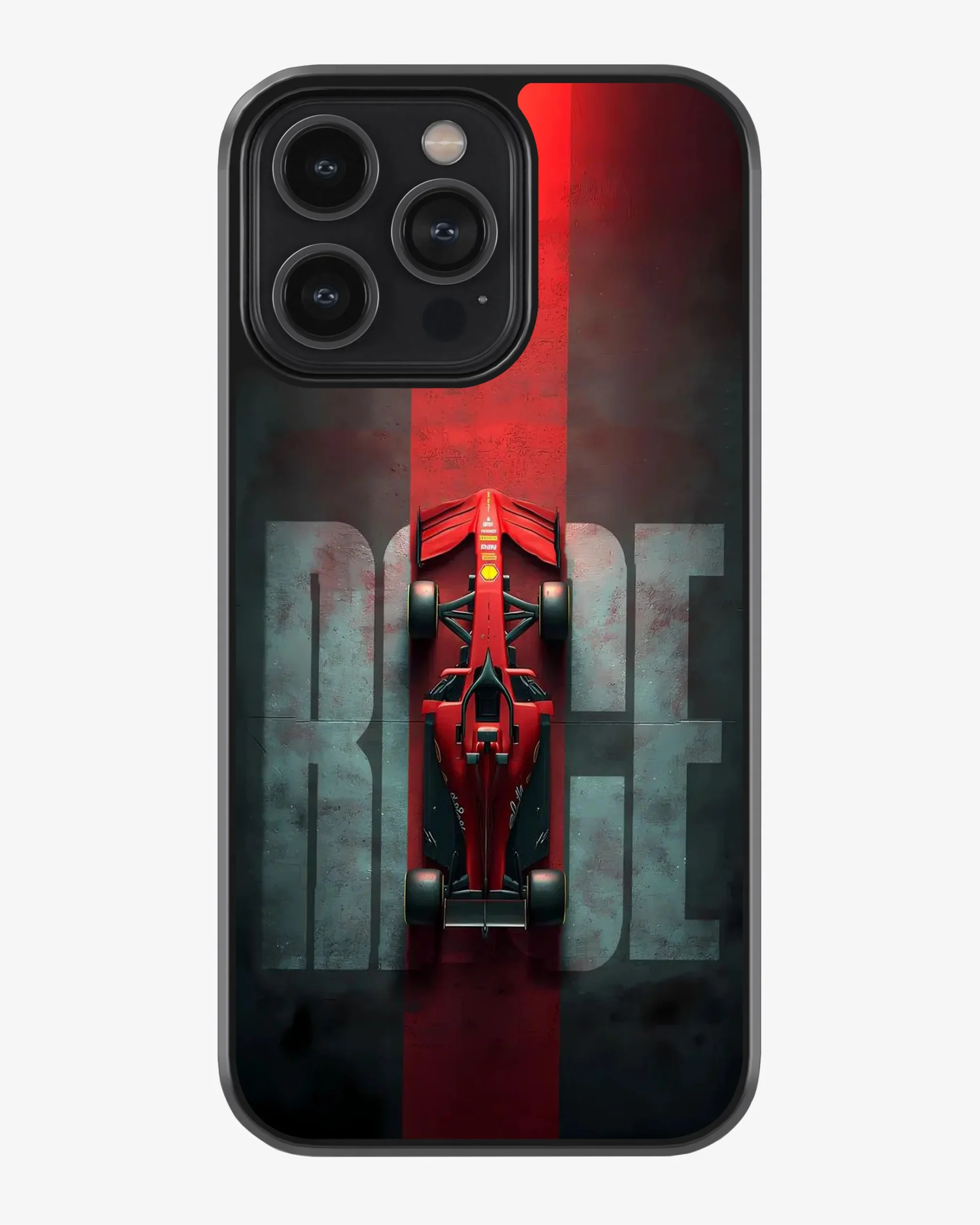Red Formula Racing Car Premium Phone Cover Glass Case