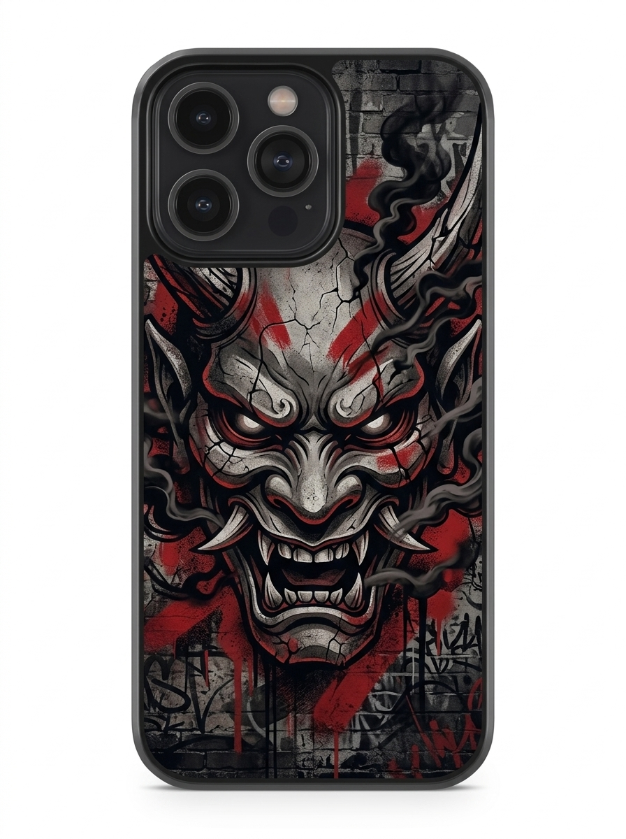 Demon Mask Street Art